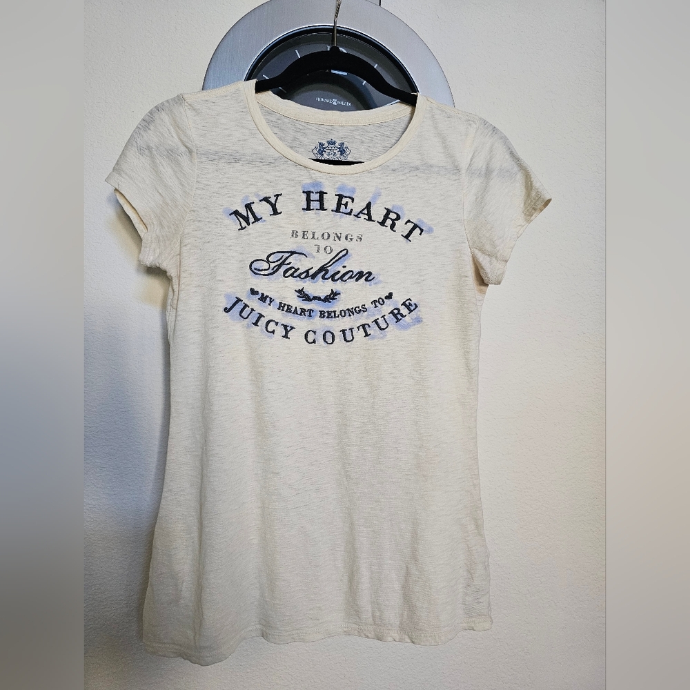 Pre-owned Juicy Couture t-shirt size S embroidered